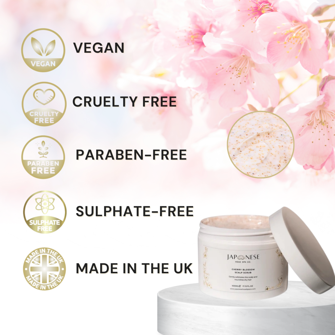 cherry blossom scalp scrub japanese head spa cherry blossom scalp scrub japanese head spa
