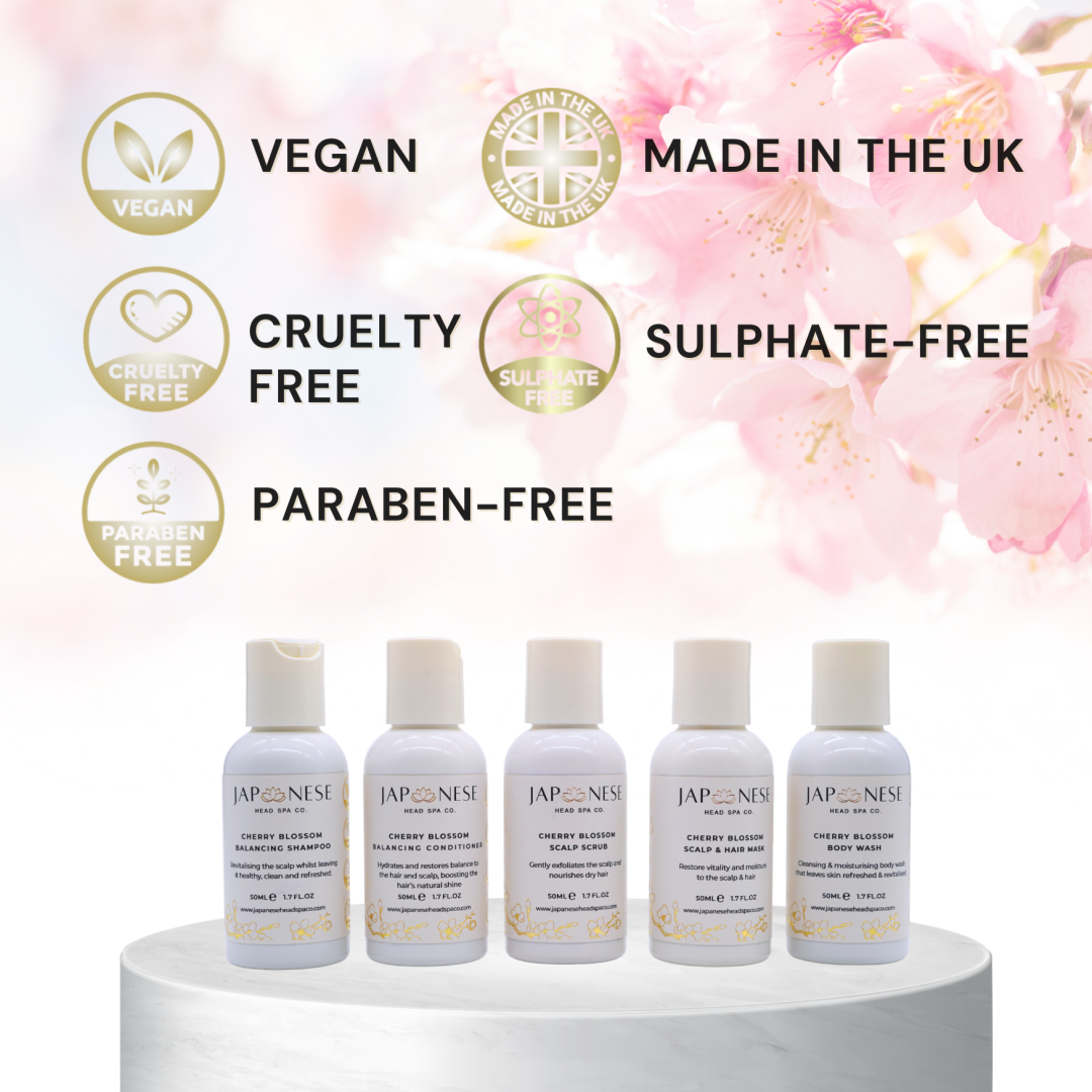 japanese head spa cherry blossom scalp care japanese head spa cherry blossom scalp care