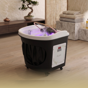13 Japanese Head Spa Black Circle Hybrid Unit Plumbed (inc. Steamer, Steamer Hood & Water Heater)