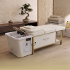 Japanese Head Spa Cream Full Bed Unit with Gold Frame- Non-Plumbed