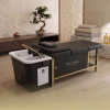 Japanese Head Spa Black Full Bed Unit with Gold Frame- Non-Plumbed