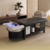 Japanese Head Spa Black Full Bed Black Frame Hybrid Unit Plumbed (inc. Steamer, Steamer Hood & Water Heater)