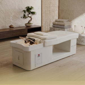 21 Japanese Head Spa Cream Full Bed Unit Plumbed (inc. Steamer, Steamer Hood & Water Heater)