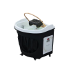 BLACK HYBRID CIRCLE UNIT (6) Japanese Head Spa Black Circle Hybrid Unit Plumbed (inc. Steamer, Steamer Hood & Water Heater)