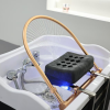 Japanese Head Spa Black Rectangle Hybrid Unit Plumbed (inc. Steamer, Steamer Hood & Water Heater)