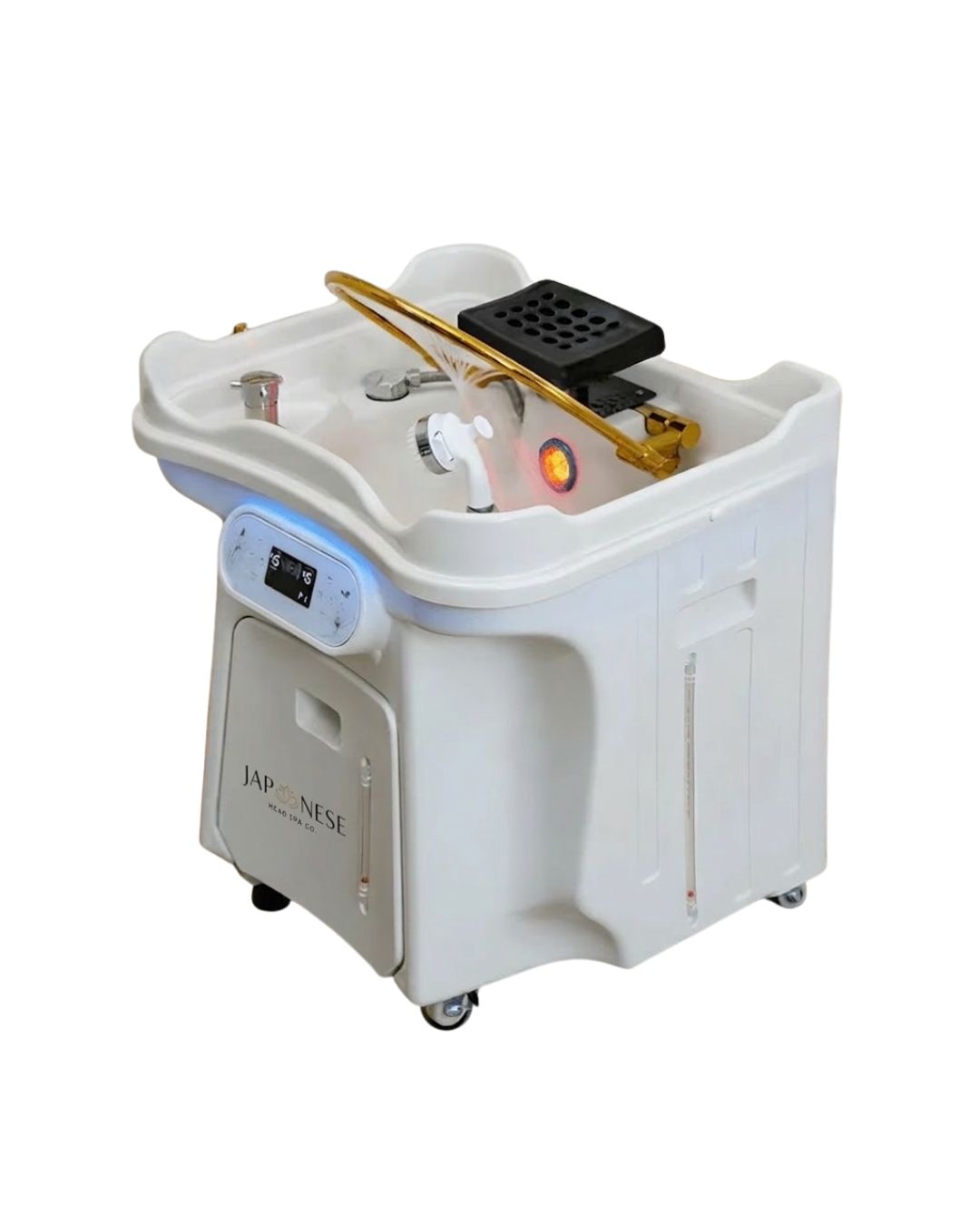 PHOTO-2026-03-13-17-29-47 Japanese Head Spa Off White Portable Unit with Built in Mobile Waste Tank and Fresh Water Tank - Non-Plumbed
