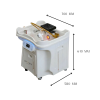 new unit Japanese Head Spa Off White Portable Unit with Built in Mobile Waste Tank and Fresh Water Tank - Non-Plumbed