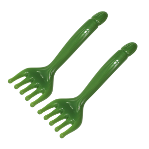 10 Green Scalp Massager Comb - 2pcs