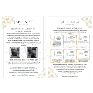 Information Leaflet Japanese Head Spa Information Leaflet 25pks