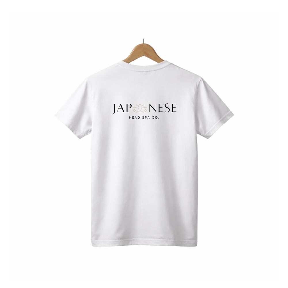 T shirt unisex back Print Japanese Head Spa Co. T-Shirt Small (Front & Back Logos)