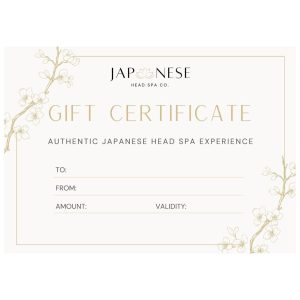 Japanese Head Spa Gift Voucher Japanese Head Spa Gift Voucher
