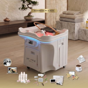 7 BUSINESS IN A BOX: White Waste Tank Portable Japanese Head Spa Unit Package