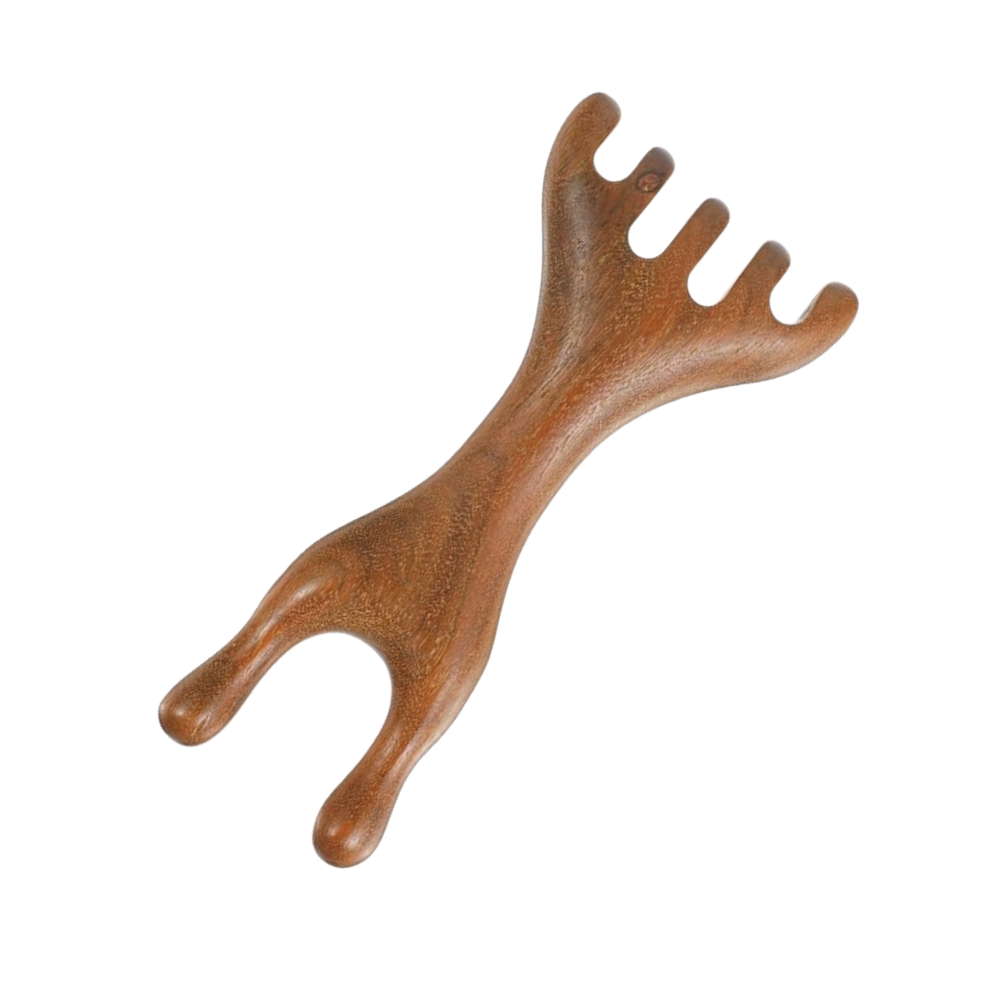 Natural sandalwood meridian therapy claw massage tool Natural sandalwood meridian therapy claw massage tool